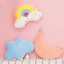 ST2 Kỳ Lân Macaroon Cầu Vồng Thái Mặt Trăng Mây Đệm Gối Ném Gối Mềm Đồ Chơi Giường Ghế Trang Trí Xe Cô Gái