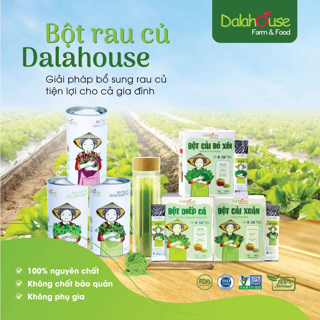 Ảnh Bột hoa đậu biếc nguyên chất Dalahouse công nghệ sấy lạnh tiêu chuẩn Châu Âu hộp 60 gr 3