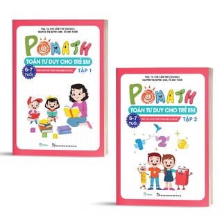 Sách - Combo Pomath Toán tư duy cho trẻ em 6 - 7 tuổi - Giúp con phát triển toàn diện IQ và EQ