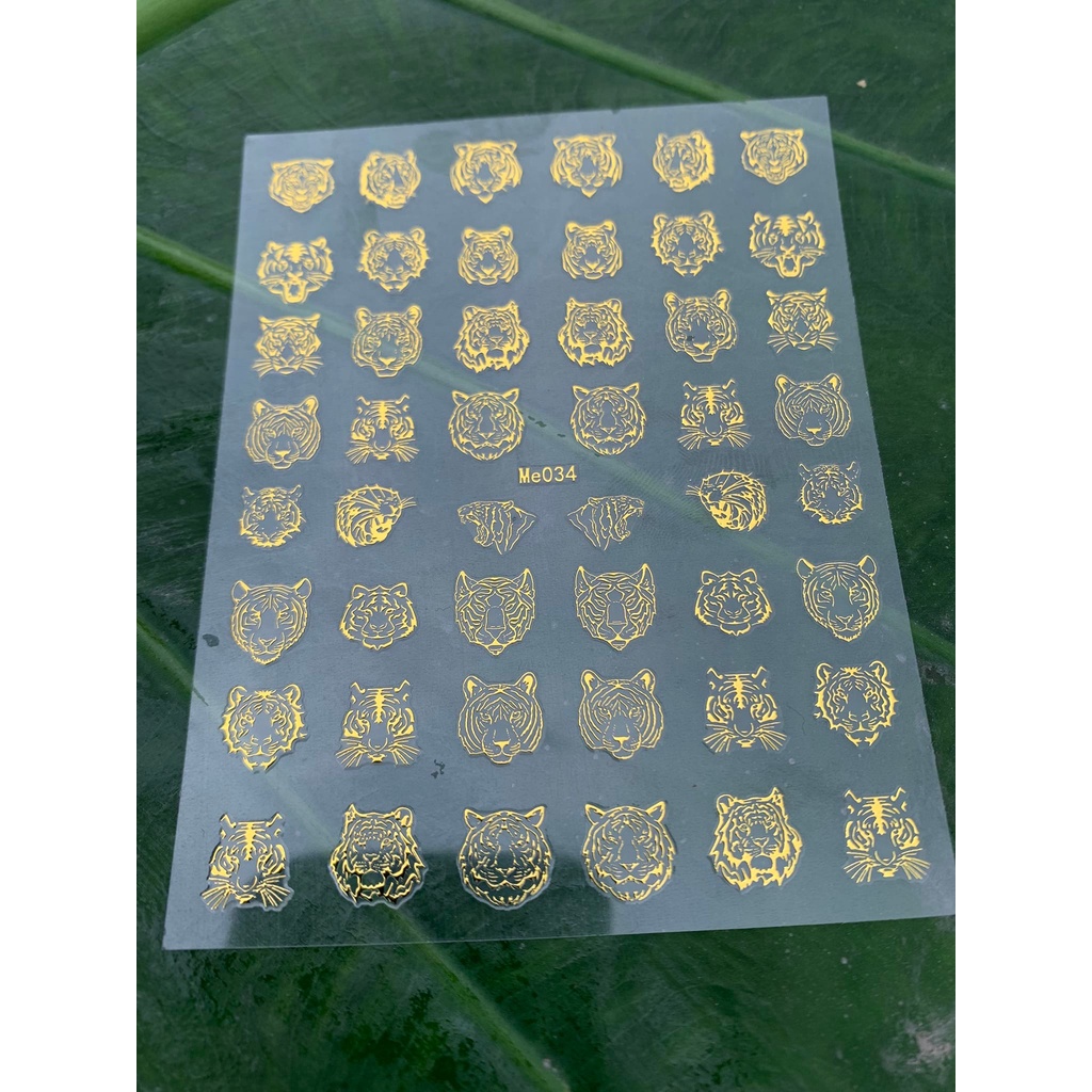 Sticker dán móng , Stick hổ 2022 ,tiger nail trang trí móng | Shopee ...