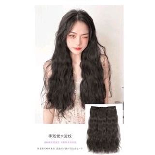 Set Tóc Giả Xoăn Sóng 3 Mảnh, Làm Dày Tóc Như Tóc Thật HaminStore
