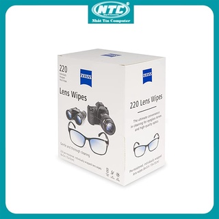 Giấy Zeiss Lens Wipes hộp 220 tờ - Giấy lau Lens Ống kính, Máy ảnh, Điện thoại, Mắt kính (Trắng)