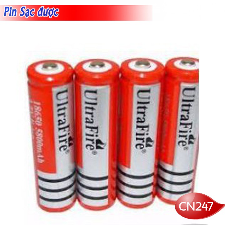 Cell pin Li-Ion 3.7V Ultra Fire 18650 Pin 4200 dùng cho đèn pin tự vệ ...