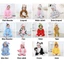 SY3 Động Vật Cosplay Cho Bé Sơ Sinh Jumpsui Bộ Đồ Ngủ Unisex Romper INS Top Có Mũ Trùm Đầu Trang Phục Trẻ Em Đồng Phục Bộ YS3