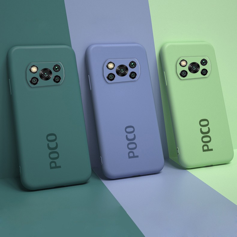 Ốp điện thoại silicon mềm bảo vệ camera thích hợp cho Xiaomi Poco X3 NFC POCO X3 Pro