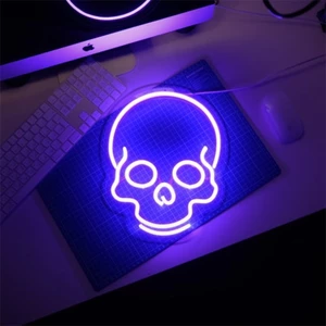 Đèn Trang Trí Led Neon Sign Hình Đầu Lâu