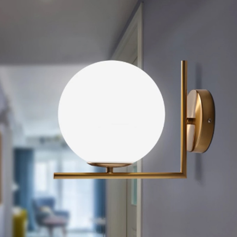 Đèn tường retro thẩm mỹ Đèn chiếu sáng phòng tắm hành lang trong nhà trang trí tường sconce phòng ngủ Bắc Âu bên cạnh