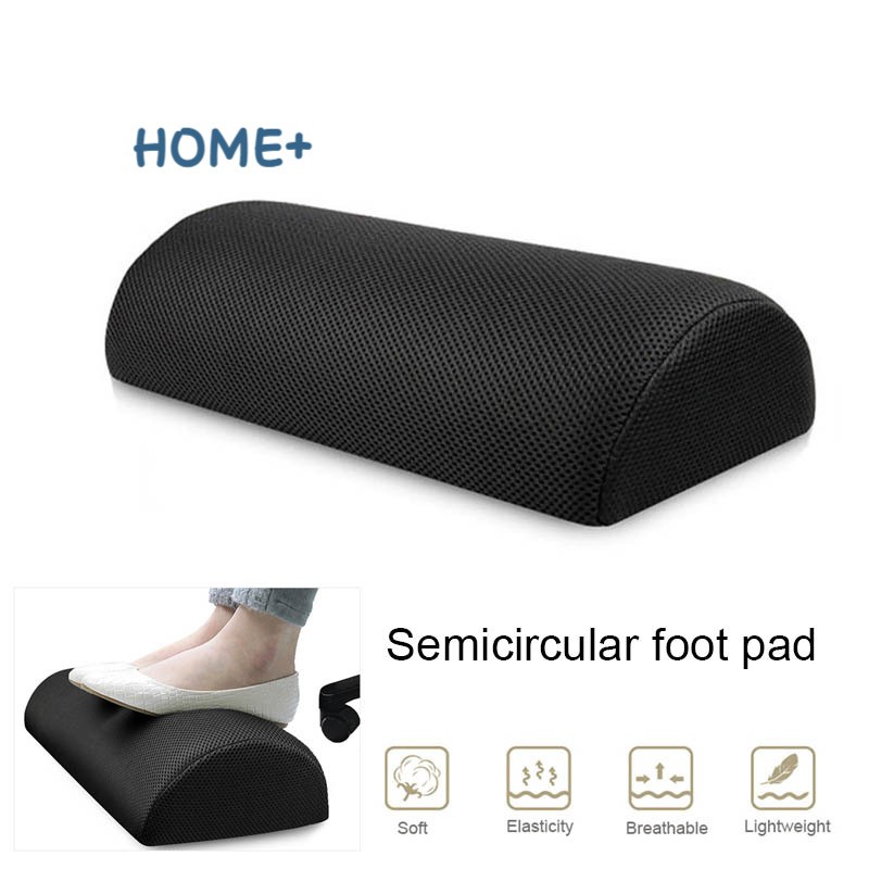 Memory Foam Foot Rest Cushion Non-Slip Foot Stool Under Desk for Office Home @vn