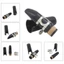 Mya Plastic B Flat Clarinet Miệng Nắp Kẹp Dụng Cụ Woodwind (Đen)