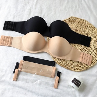 Áo ngực nữ đúc su không dây mặc cúp ngực Áo lót nữ quây ngang không gọng nâng ngực tạo khe sexy A218