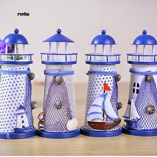 Richu _ House Trang trí nội thất Nội thất Hàng hải thủ công Đèn hiệu Trang trí Ngọn hải đăng