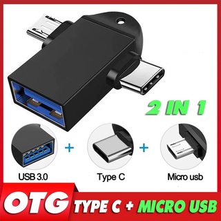 Đầu chuyển đổi 2 trong 1  Type C / Micro usb sang USB OTG 3.0