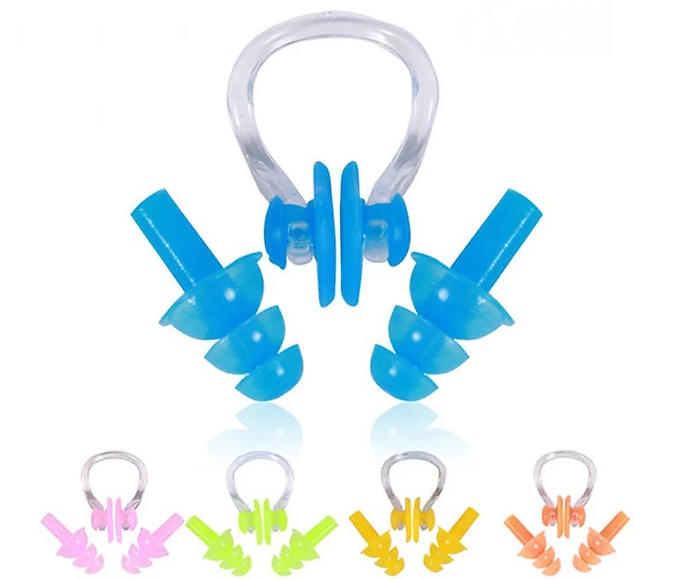 Mô tả Bộ kit bịt tai và bịt mũi Cleacco chất liệu silicone BORO SPORT ( Giao màu ngẫu nhiên ) - 1