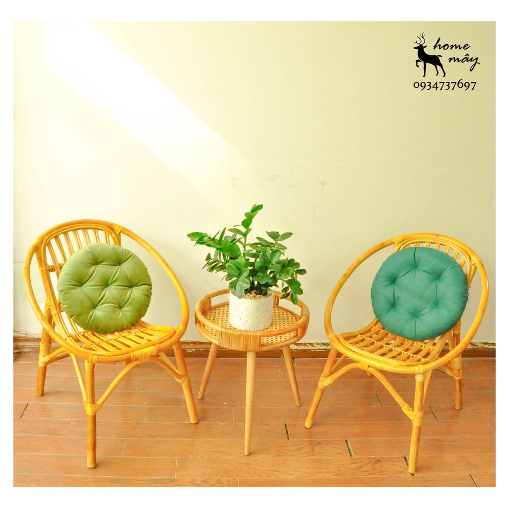 Bàn mây, ghế mây tre  đan cao cấp kết hợp bàn mây, phù hợp làm bàn ghế decor / ban công gia đình HOME MÂY