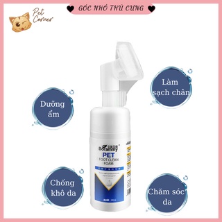 Bọt rửa chân cho chó mèo Borammy 150ml (Dụng cụ làm sạch bàn chân cho thú cưng)