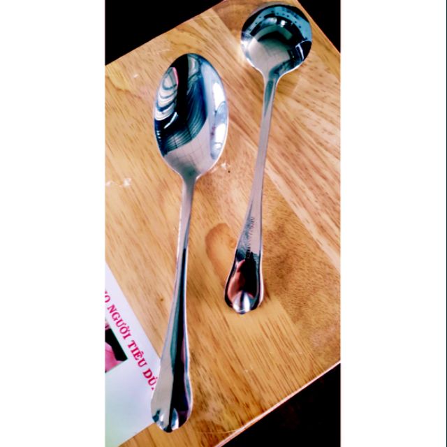 Bộ 2 muỗng inox 304 dầy ( nhỏ , trung , lớn ) | Shopee Việt Nam