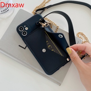 For Ốp điện thoại da dây đeo chéo có ví đựng thẻ cho Samsung Galaxy M51 M31s M21 M30s M31 M21s A21s