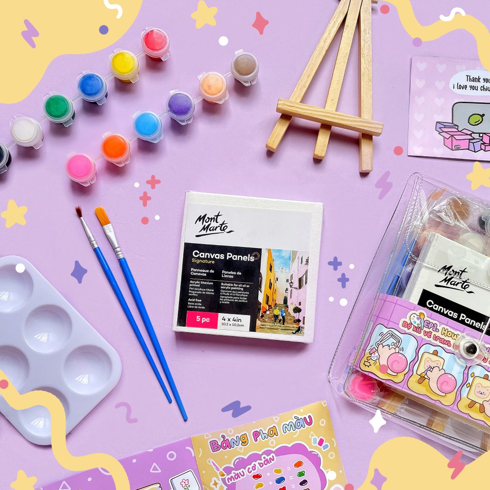 Bộ kit vẽ tranh trên khung canvas - |Art attack series| EP1.How to Canvas