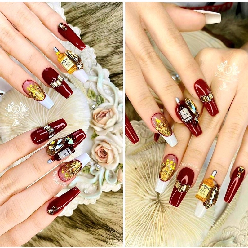 Charm các loại vỏ chai, cá tính , độc lạ trang trí móng
