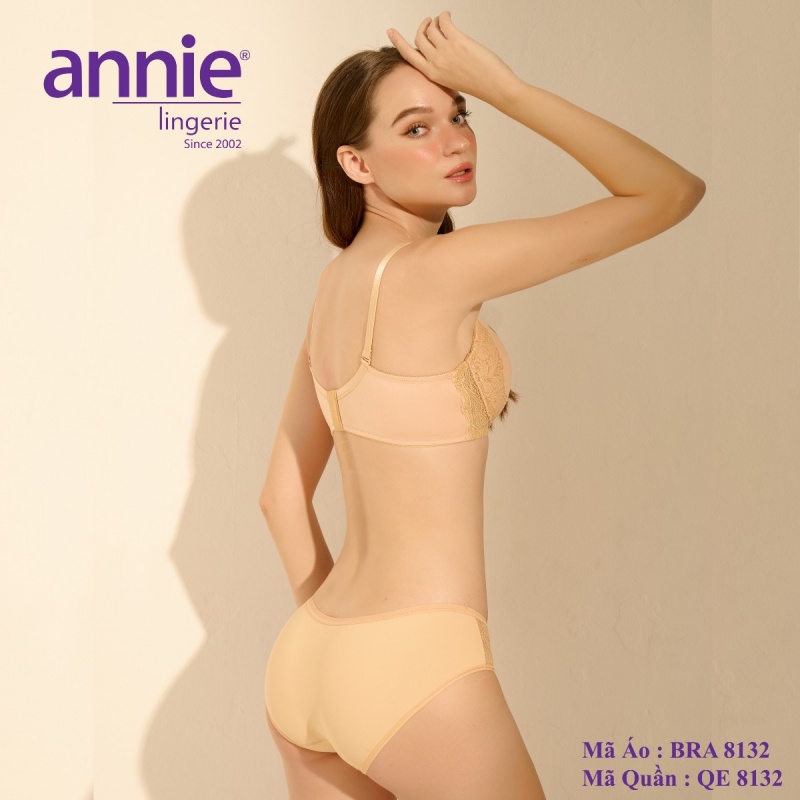 Bộ đồ lót Nữ annie 8132 Chất Liệu Vô Cùng Mịn Màng, Mềm Mại Mang Đến Cảm Giác Nhẹ Nhàng Dễ Chịu