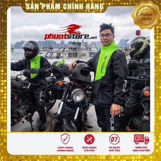 Bộ quần áo mưa Pole Racing 2 lớp xuất Hàn Quốc