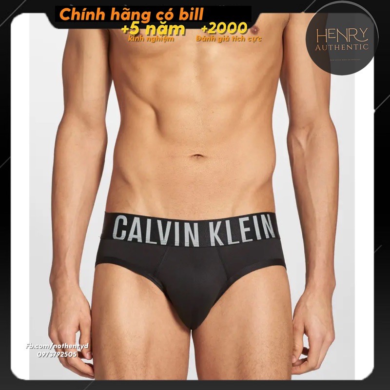 [chÍnh HÃng Bill Usa] Quần Lót Nam Calvin Klein Intense Power Cotton Hip Brief Black Shopee