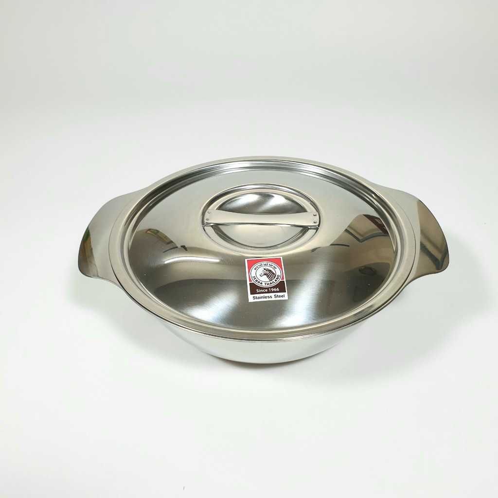 Thố Inox Zebra 22cm - 123022 có nắp và quai hàng nhập khẩu Thái Lan ...