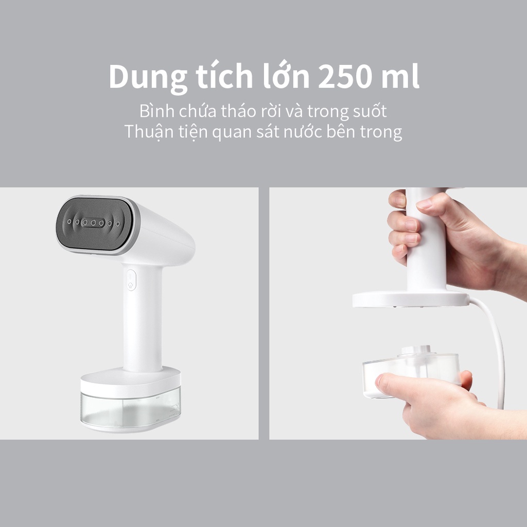 Bàn là bàn ủi hơi nước LocknLock ENI223WHT 1600W , làm nóng nhanh trong 30s , mặt là phủ sứ - K-MALL
