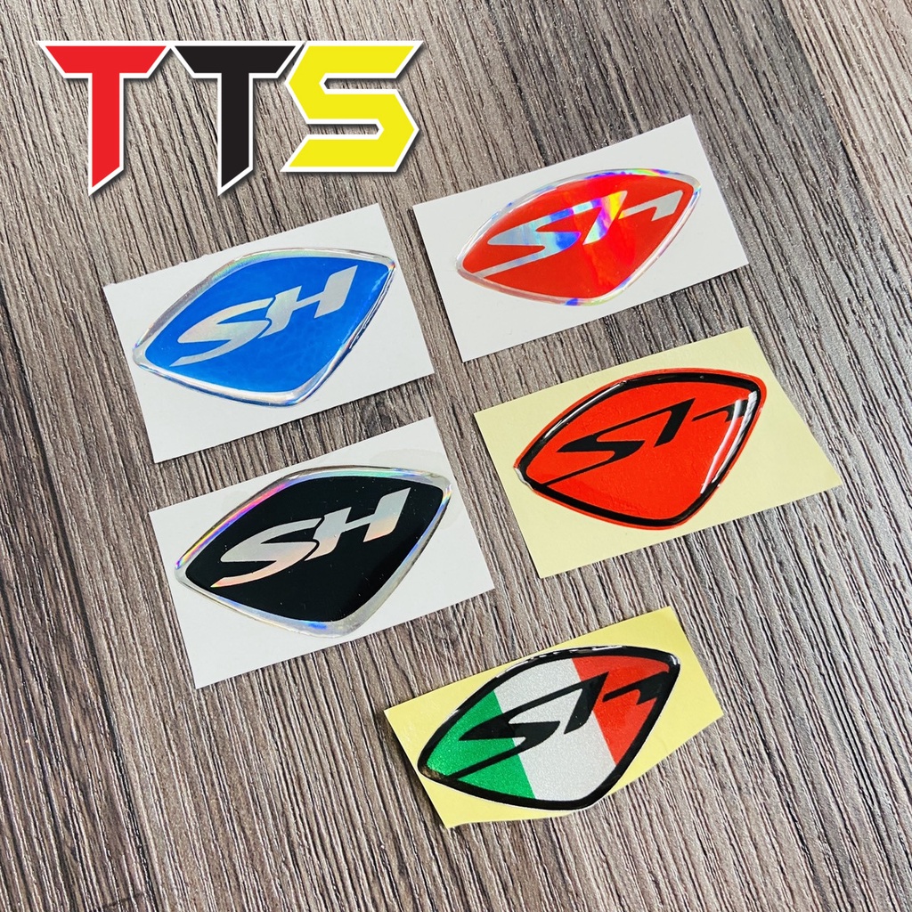 ( SH các đời ) Logo tem chữ SH dán mặt nạ chất liệu nhựa dẻo nổi nhiều ...