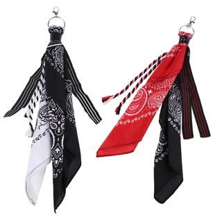 Hum Dây Xích paisley bandana kerchief Dạng Ví Phối Ruy Băng punk Trang Trí Đầu Xe Đạp Phong Cách hip hop unisex