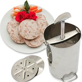 ( LOẠI TỐT ) Khuôn Làm Giò Chả Inox 1kg Dragon Việt Nam
