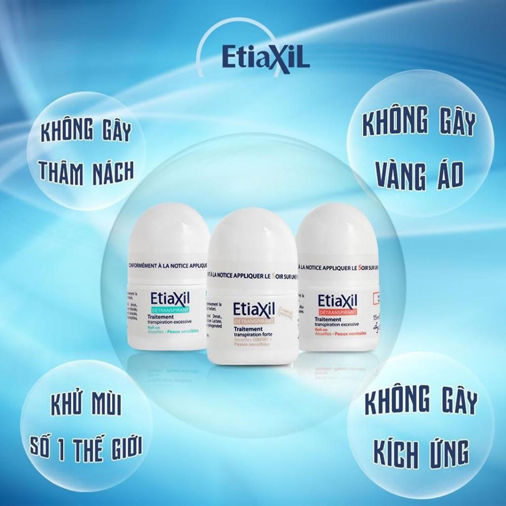 Ảnh Lăn Ngăn Khử Mùi, Giảm Mồ Hôi Etiaxil Dành Cho Da Nhạy Cảm 15ml (Màu Xanh Lá) 1