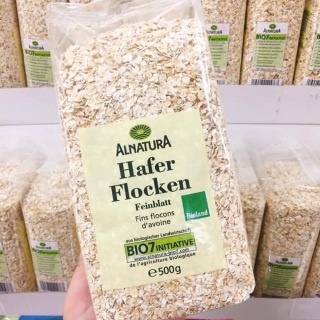 Yến mạch giảm cân Cán Dẹt & Cán Vỡ Hafer Flocken 500gr, 5 phút ăn liền
