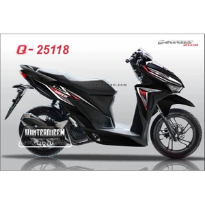 Tem rời Vario 2018. Dainese đỏ trắng. Thay đổi màu sắc và chi tiết theo yêu cầu. Sắc nét, bền màu