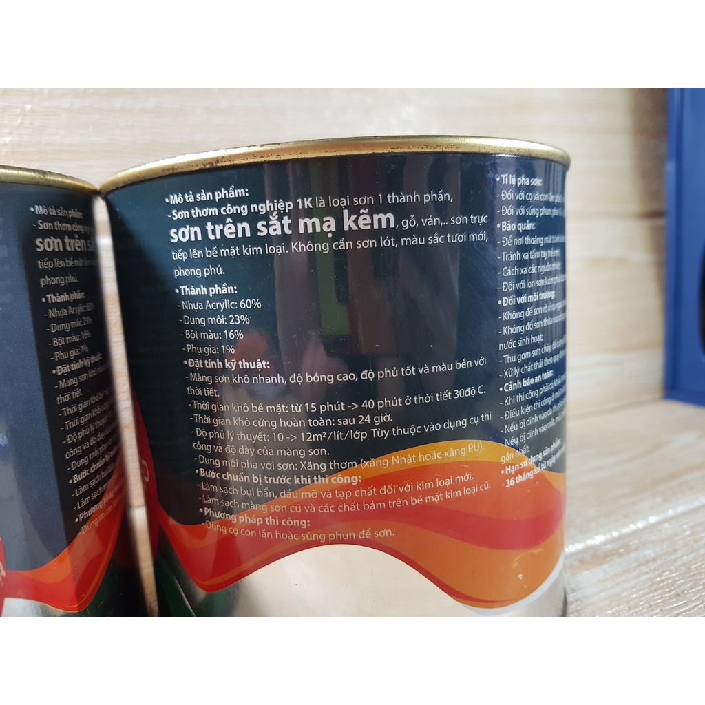 [CHÍNH HÃNG]SƠN SẮT MẠ KẼM SƠN 1 THÀNH PHẦN KOBA 800g [CÓ XUẤT HĐ GTGT]