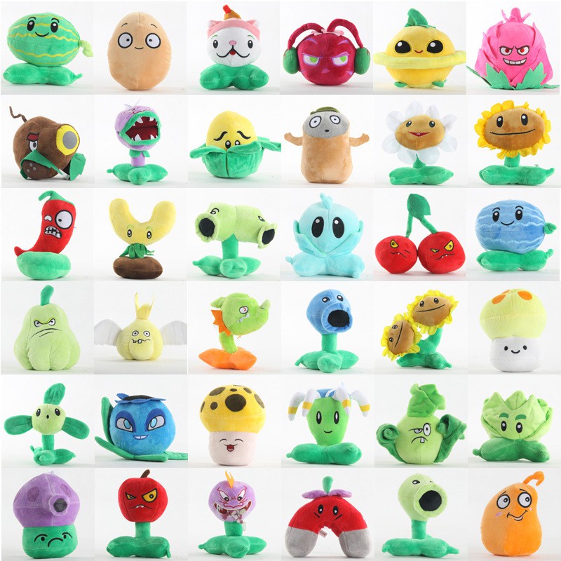 Thú Nhồi Bông Mềm Hình Plants Vs Zombies 10cm - 20cm