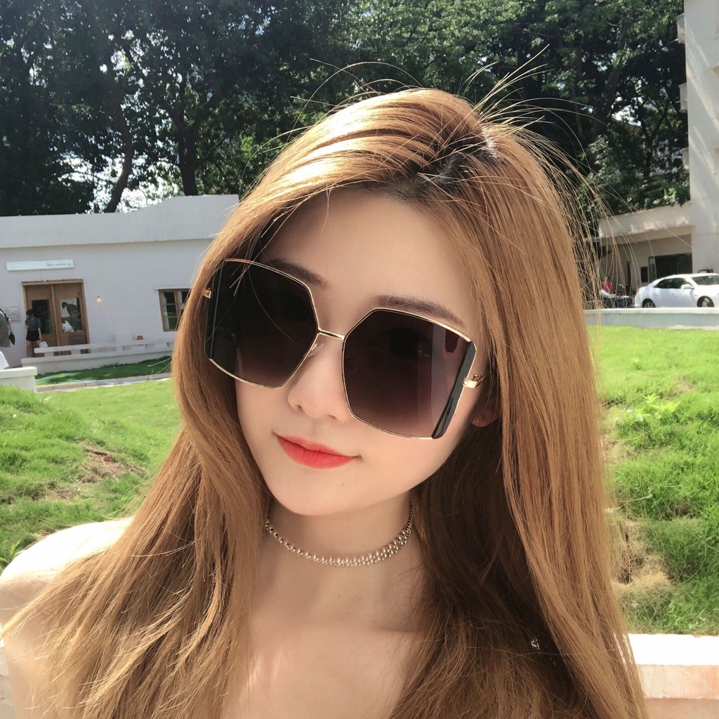 Kính mát thời trang viền kim loại phối màu đẹp mắt HANASO chống khói bụi và tia UV bảo vệ mắt tối ưu siêu bền đẹp 231