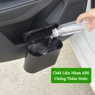Thùng Đựng Rác Mini VERSION 2 Thông Minh Cho Ô Tô Có Nắp Đậy – Gắn Cửa Xe, Sau Ghế Xe Cực Tiện Lợi CarZone