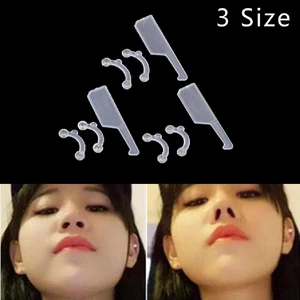 6 CÁI 3 * Kích thước Làm đẹp Mũi lên Lifg Bridge Shaper Dụng cụ Massage Đau mũi [VN]