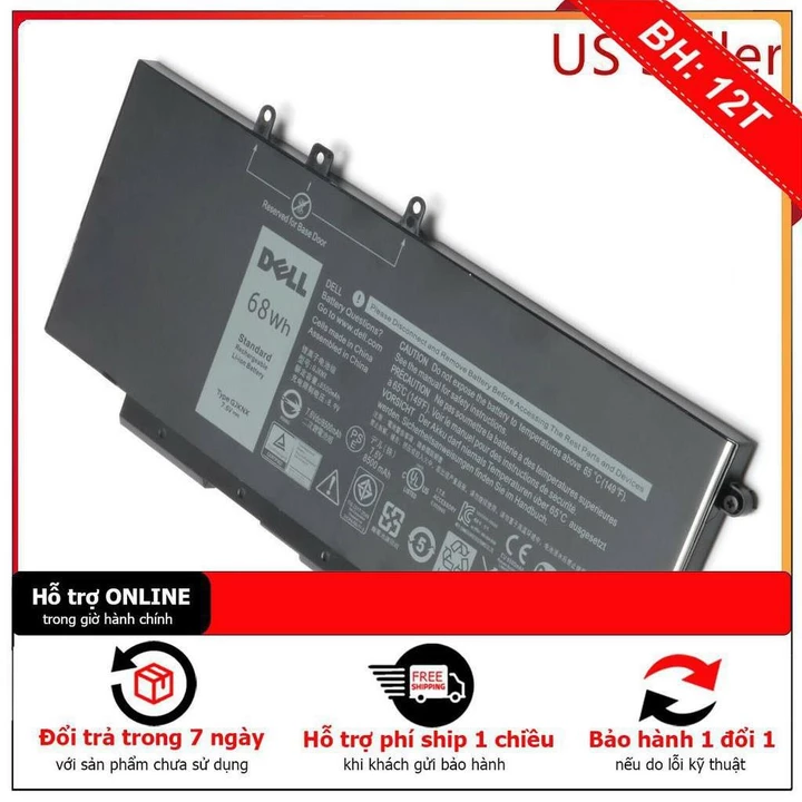 HCM] ⚡️[Pin zin]Pin laptop Dell Latitude E5490 E5480 5480 5580 E5590 E5570 GJKNX Precision 15 3520 GD1JP Pin Zin