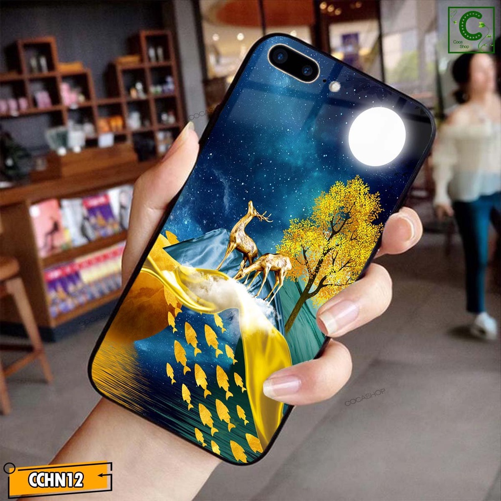 Ốp lưng iPhone cao cấp  - Hươu vàng may mắn cưỡi mây chơi trăng - 6/6plus/6s/6splus/7/7plus/8/8plus/x/xr/xs/11/12...