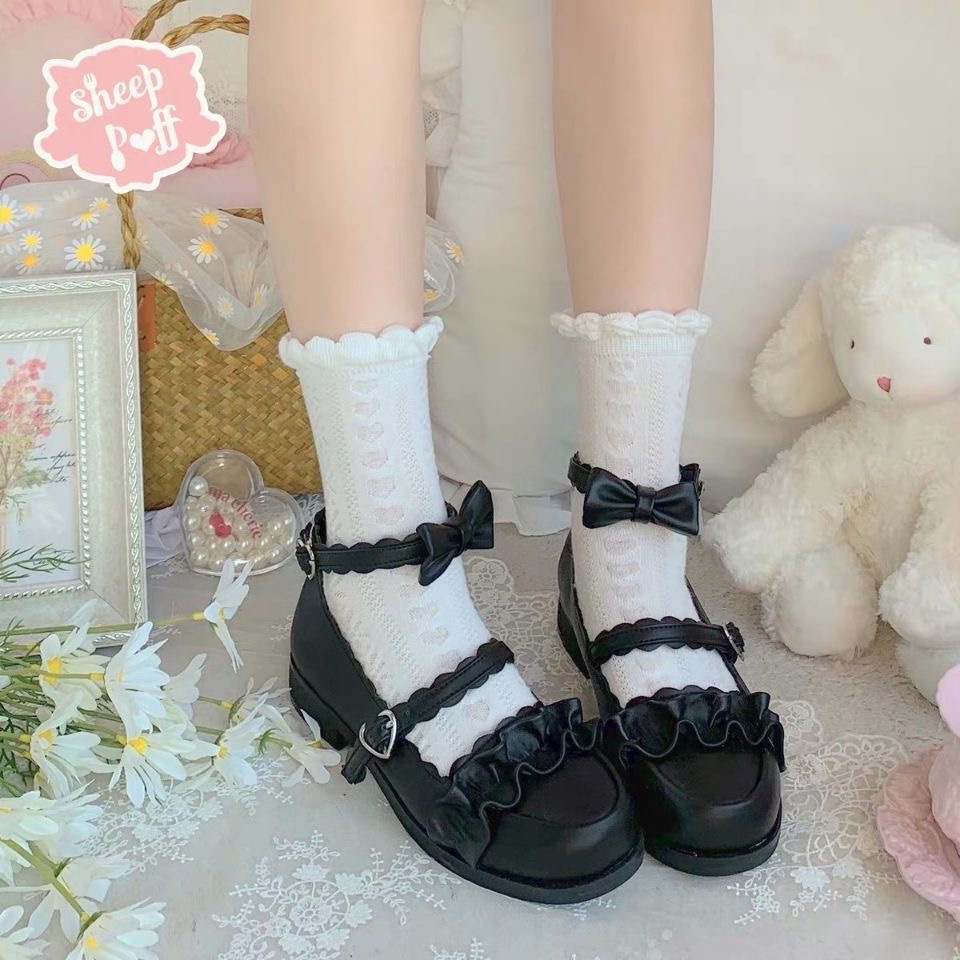 🔥🌈 Tất Màu Trơn Tất Giữa Tất Phong Cách Preppy Nhật Bản Dễ Thương Thoáng Khí Kháng Khuẩn jk lolita Tất Nữ Mỏng