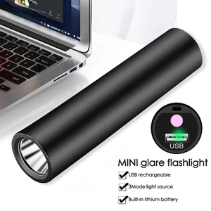 Đèn pin cầm tay mini 3 chế độ ánh sáng có thể sạc lại tiện lợi