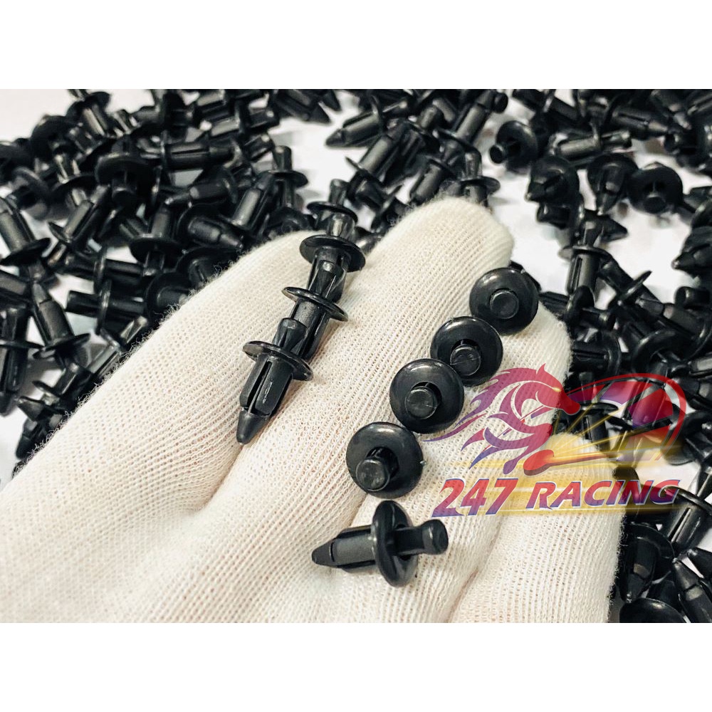 10 Ốc bấm nhựa gắn dàn áo 6li gắn xe máy Winner,Exciter,Cbr,Sonic.... chất liệu nhựa ABS