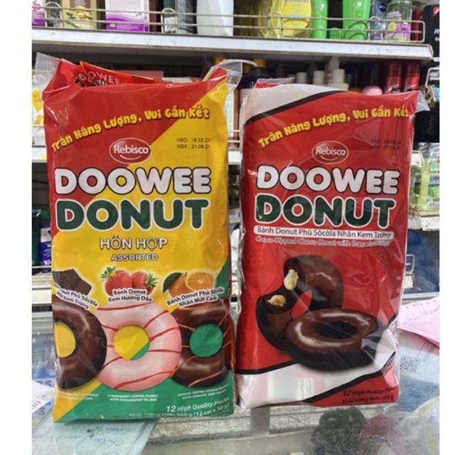 Bánh Donut Doowee Rebisco Bịch 360g 12 Cái X30g Shopee Việt Nam