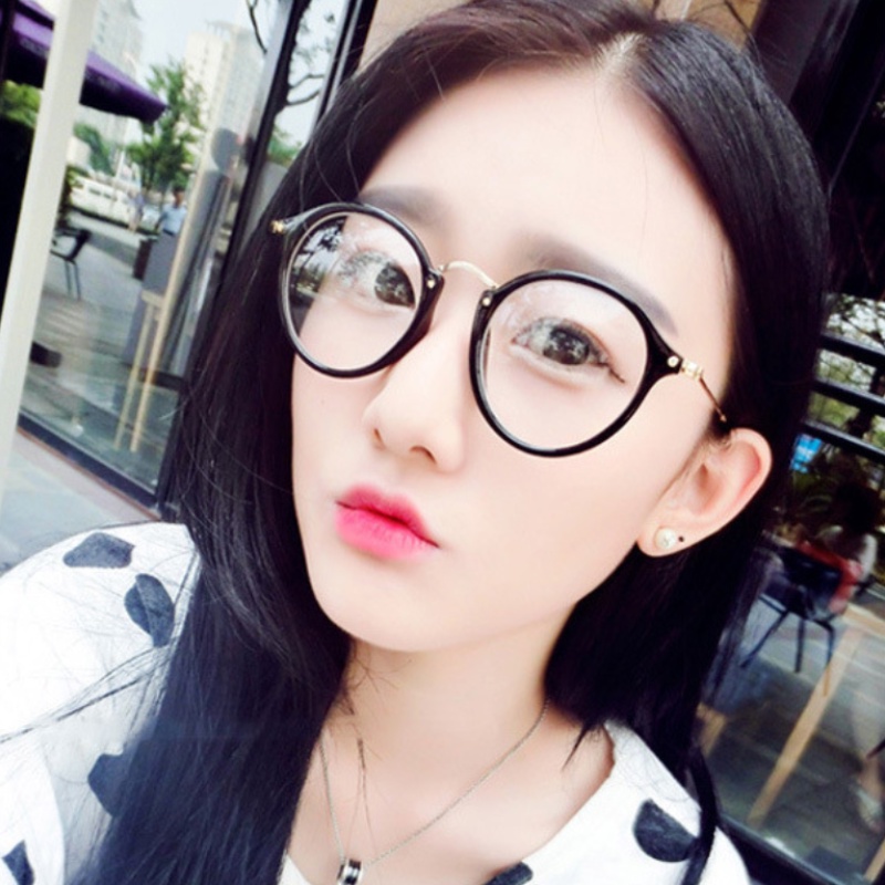 Mắt kính gọng tròn chống ánh sáng xanh thời trang Hàn Quốc