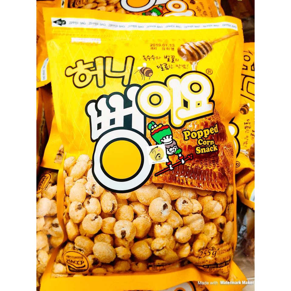 Snack bắp rang bơ Hàn Quốc 240gram (vị mật ong, Phô mai và Caramel ...