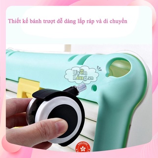 Ghế Ăn Dặm Cho Bé Có Bánh Xe – Ghế Chân Cao, Gấp Gọn, Điều Chỉnh Đa Năng, Giúp Bé Ngồi Ngoan Khi Ăn