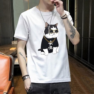 [FULL SIZE] Áo thun unisex nam nữ in hình mèo đại ca form đẹp chất vải cotton dày mịn mát 2020T2820