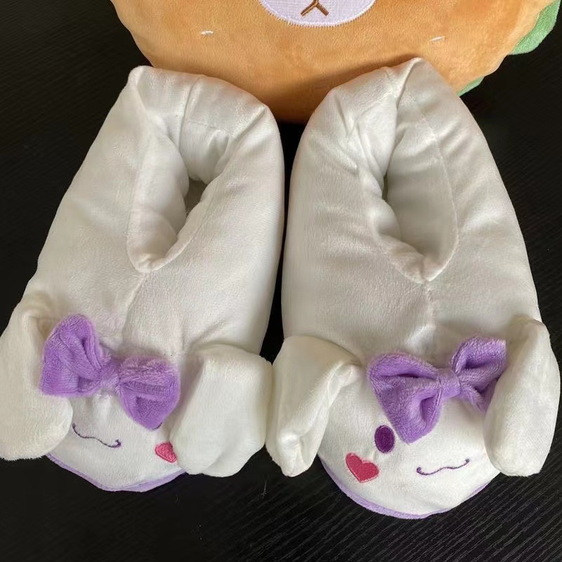 BS1 Cinnamoroll Dép di chuyển tai Sáng tạo và đáng yêu mùa xuân thu đông dép đi trong nhà sang trọng giày dễ thương